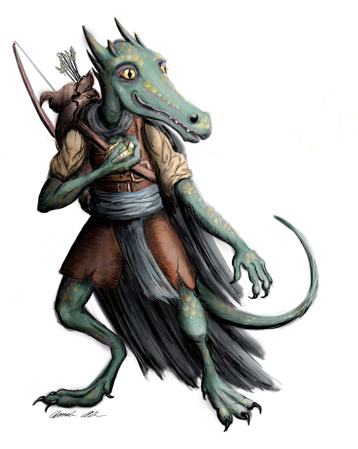 A kobold character for Dungeons and Dragons